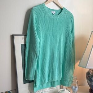 Crown & Ivy Light Green Knit Pullover